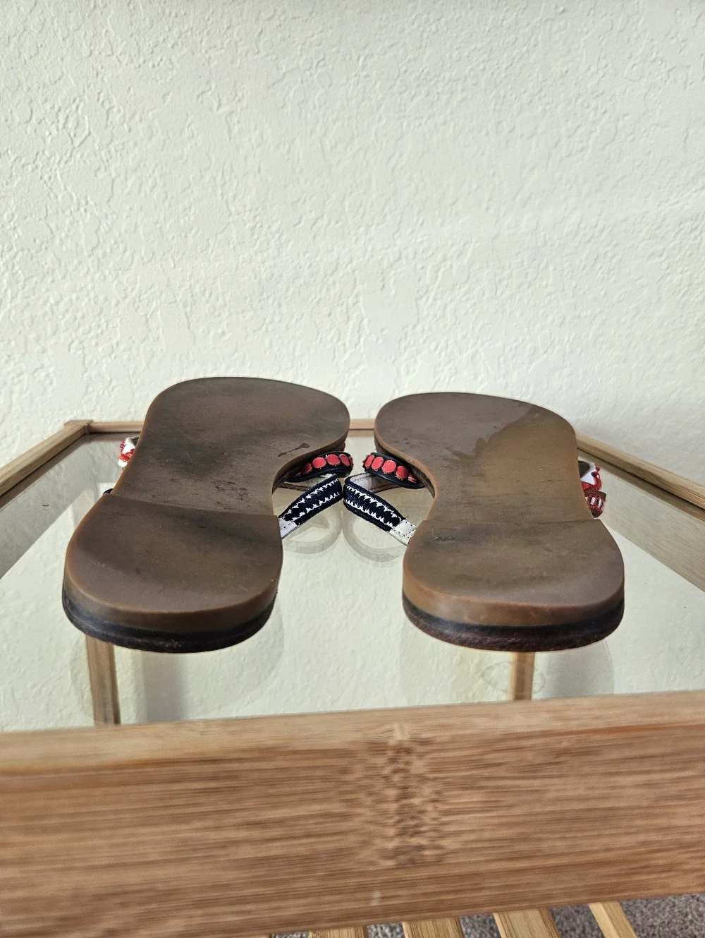 Tory Burch Pato Embroidered sandals. Sz 9.5